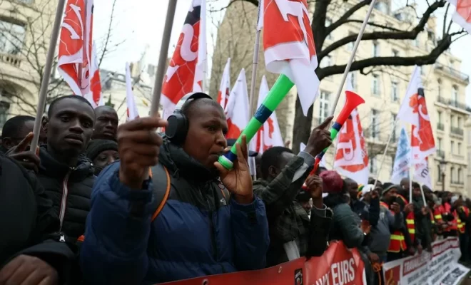 تظاهرات تحتج ضد قانون الهجرة في فرنسا