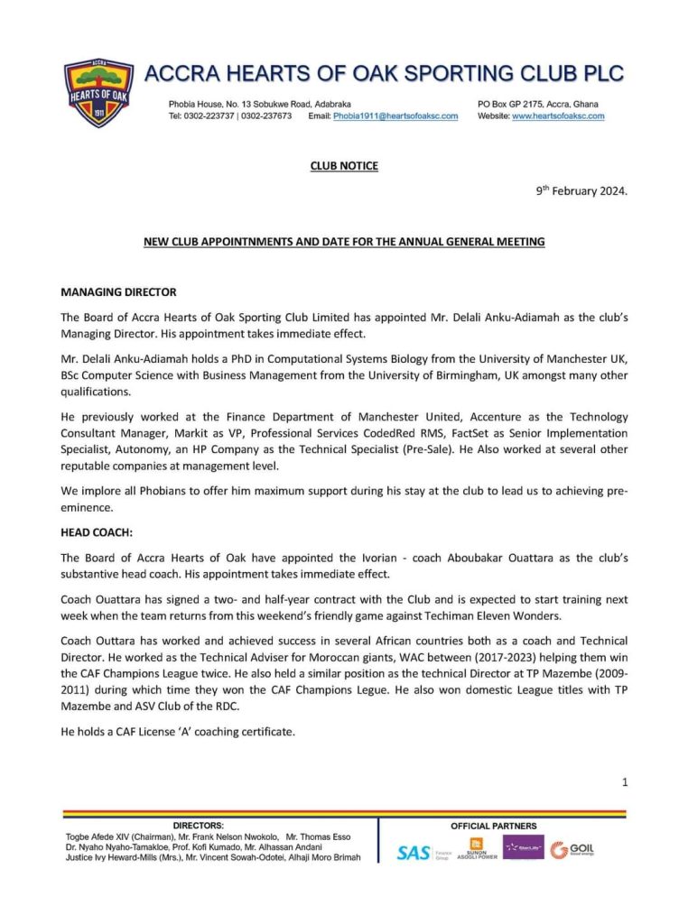 واعتبرت جماهير الوداد أن إدارة قلوب الصنوبر الفريق استغل إنجازات الفريق الأحمر لتزكية المدرب الإيفواري “المغمور”، رغم علمها بعدم صحة المعلومات التي أدرجتها في البلاغ، خاصة أن الفريق الغاني سبق وأن واجه نظيره المغربي في دوري الأبطال، خلال نفس الفترة التي زعم فيها واتارا أنه اشتغل بالوداد.