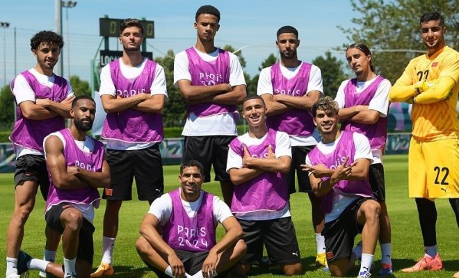 أولمبياد باريس.. المنتخب الأولمبي المغربي يستعد لمواجهة العراق
