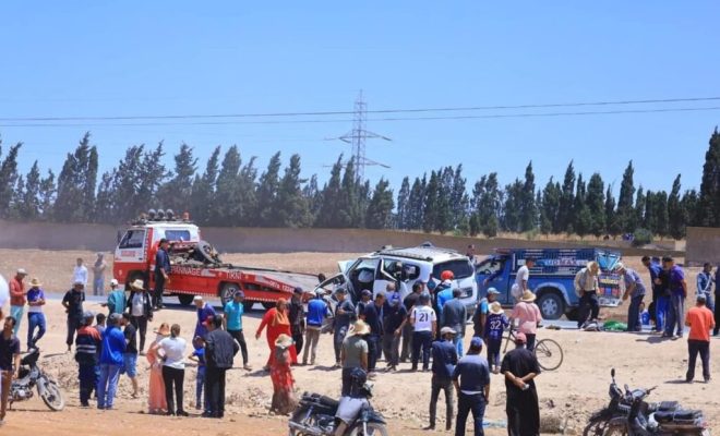 مصرع شخصين وإصابة 7 آخرين في حادثة سير ضواحي الجديدة