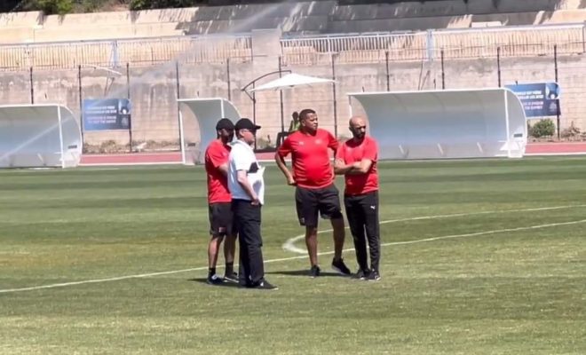 صور.. لقجع و الركراكي يحضران الحصة التدريبية الأخيرة للمنتخب الأولمبي قبل مواجهة إسبانيا