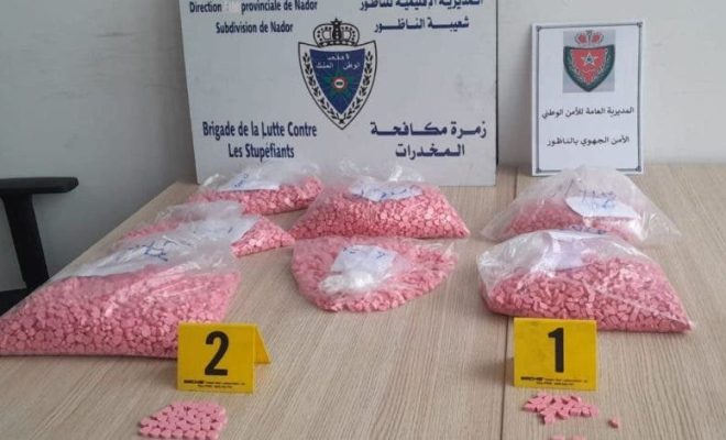 أمن بني أنصار يُجهض عملية تهريب 13 ألف قرص مهلوس في واحدة من أكبر الضبطيات