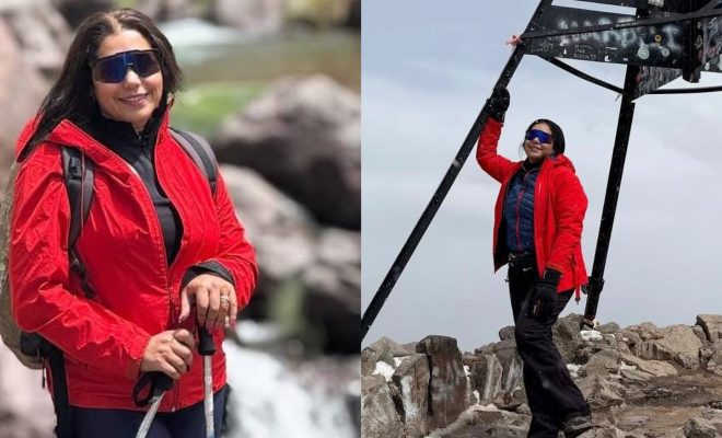 هدى سعد.. أول مطربة عربية تتسلق قمة توبقال: الفن يعتلي أعلى القمم